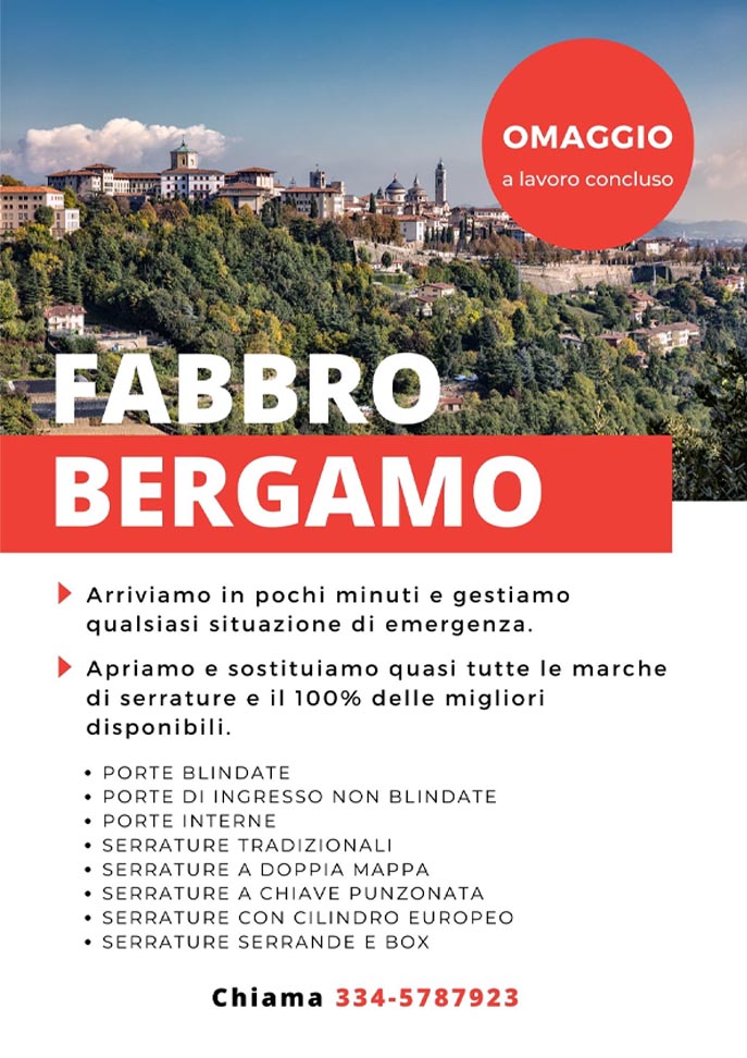 Progettazione grafica brochure fabbro Bergamo