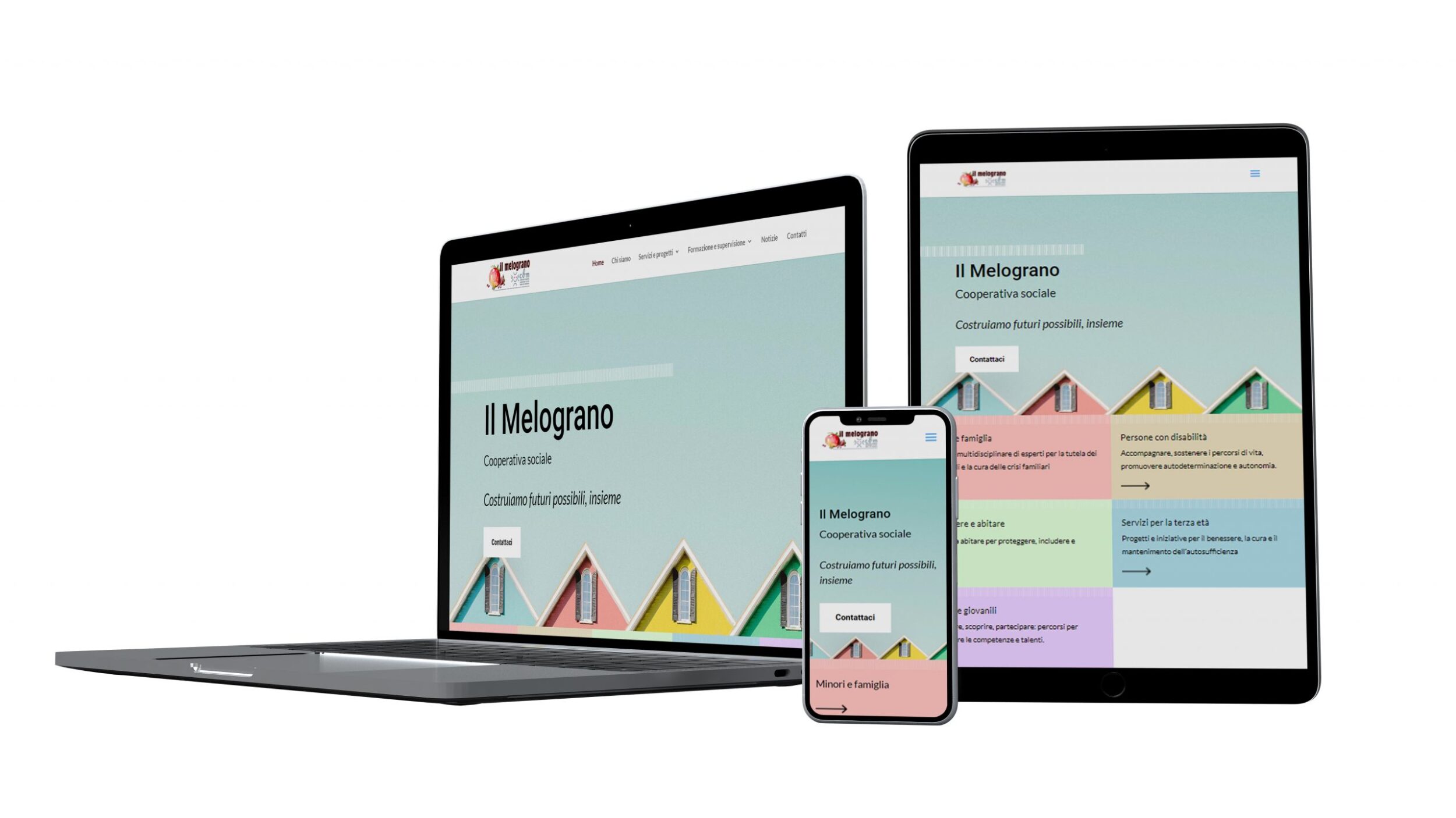 Sito cooperativa sociale Il melograno