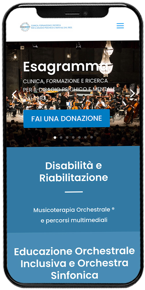 Sito web per Fondazione Esagramma