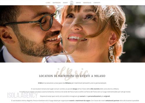 Sito web per Location Matrimoni ed Eventi Il Bric
