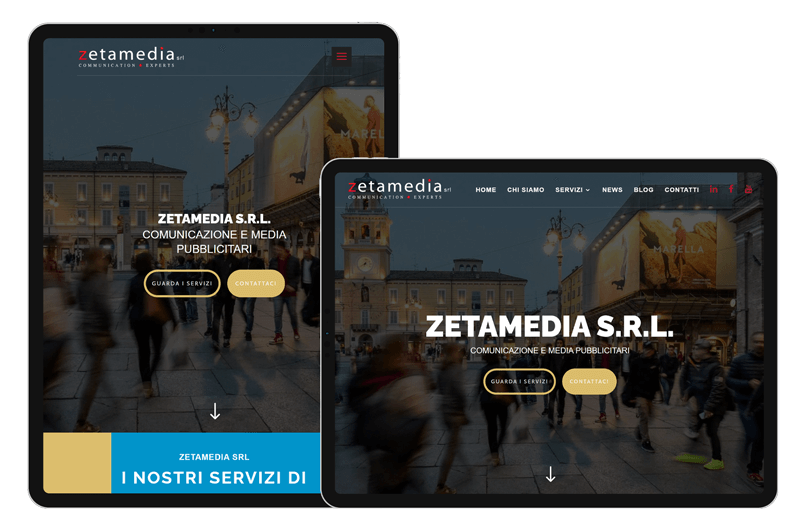 Realizzazione Sito web per Centro Media Zetamedia