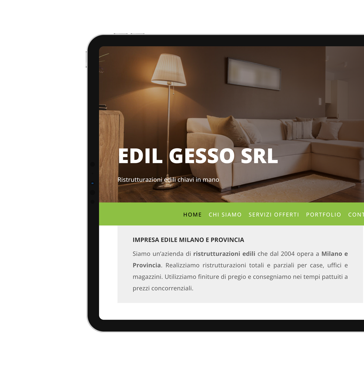Sito web per impresa edile in Lombardia - Edil Gesso