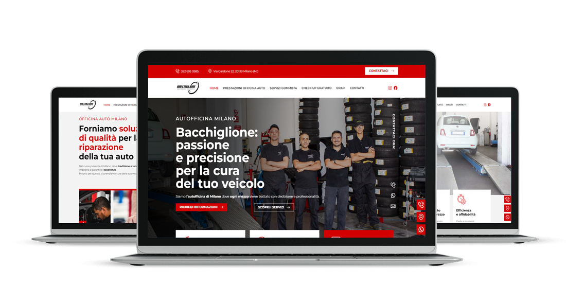 Sito web per Autofficina e Gommista Bacchiglione