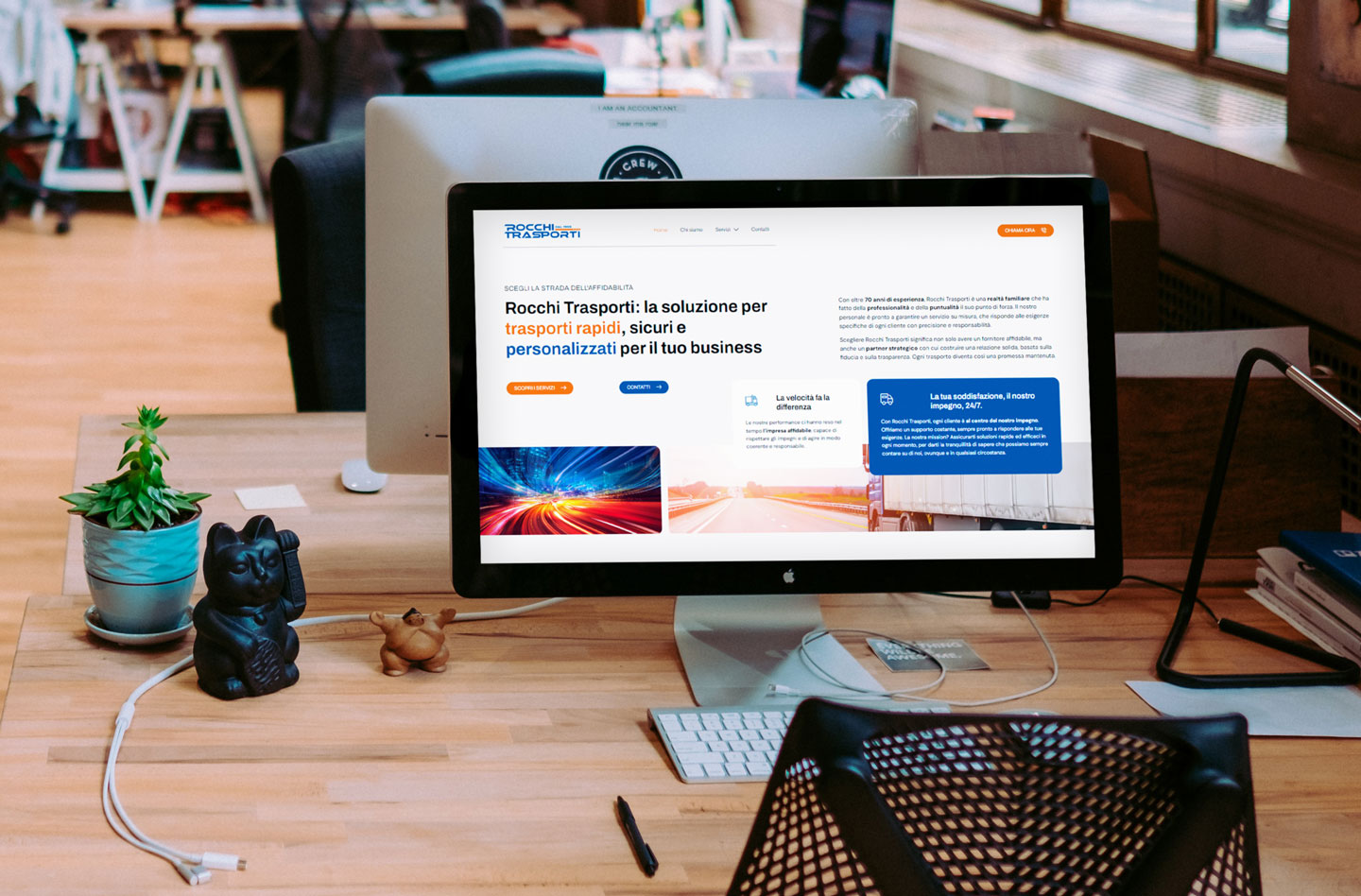 Restyling sito web di Rocchi Trasporti - Autotrasporti Milano