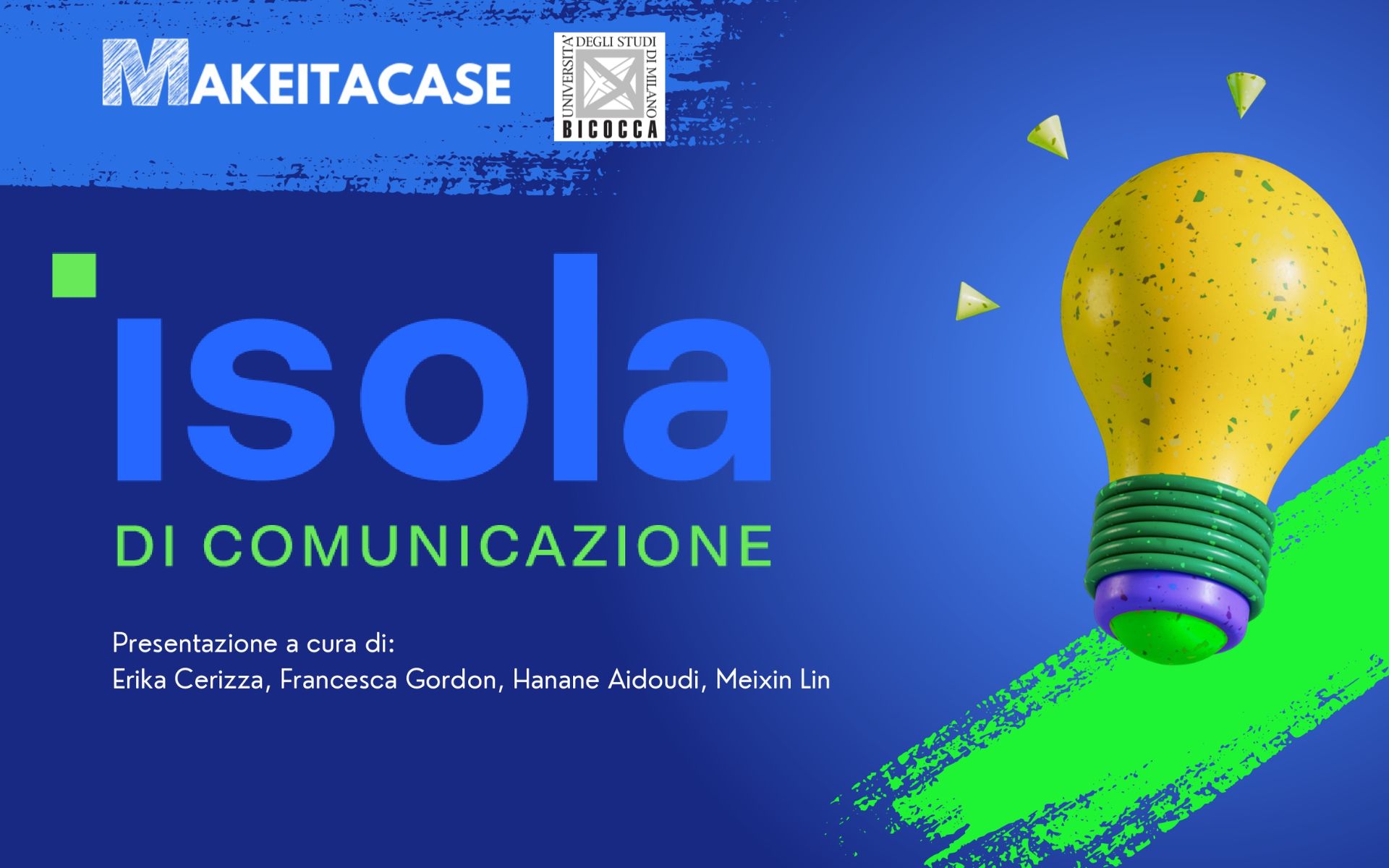 Isola è caso studio per l’Università Milano Bicocca