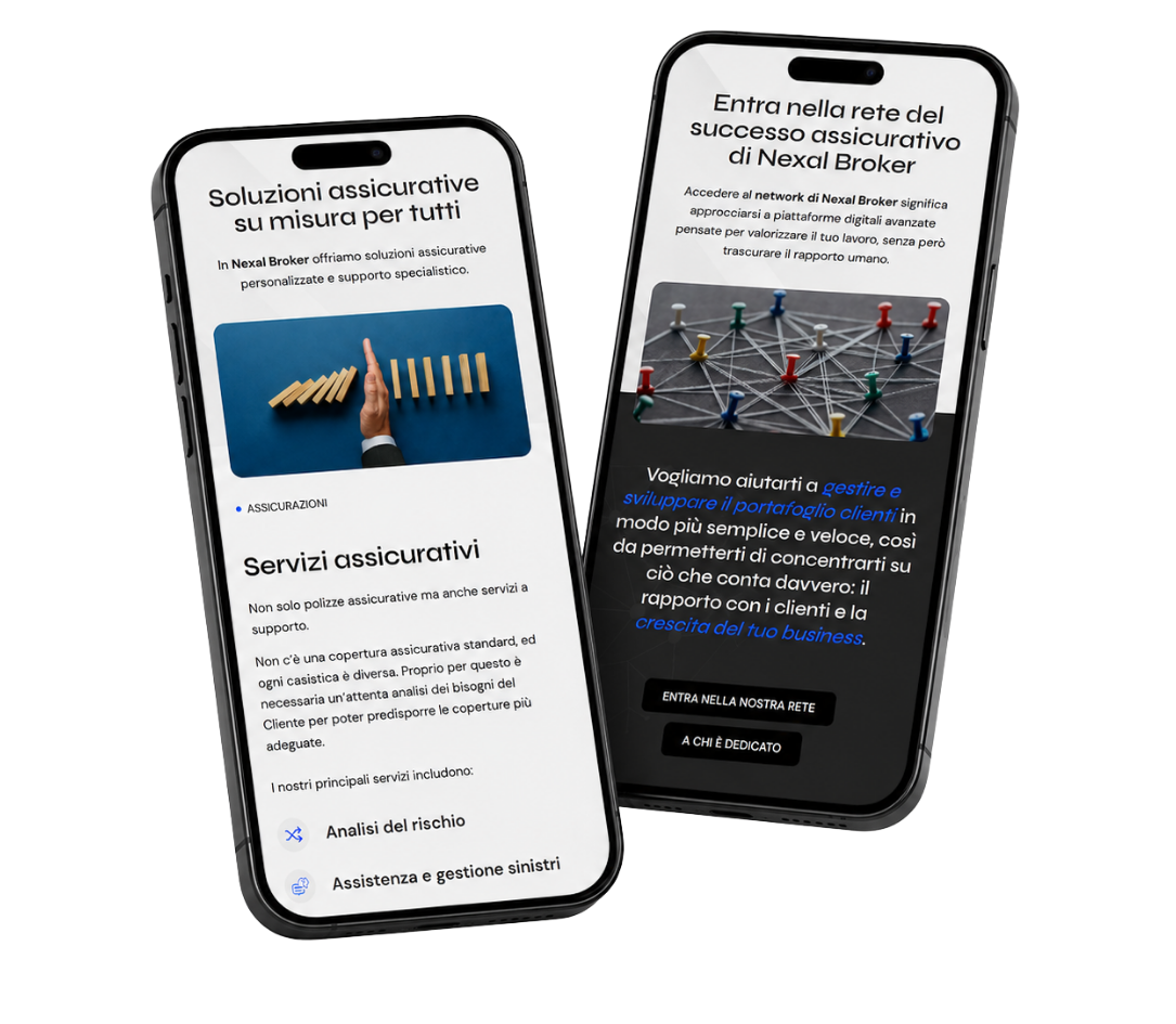 Sviluppo sito web Nexal Broker con approccio Mobile First