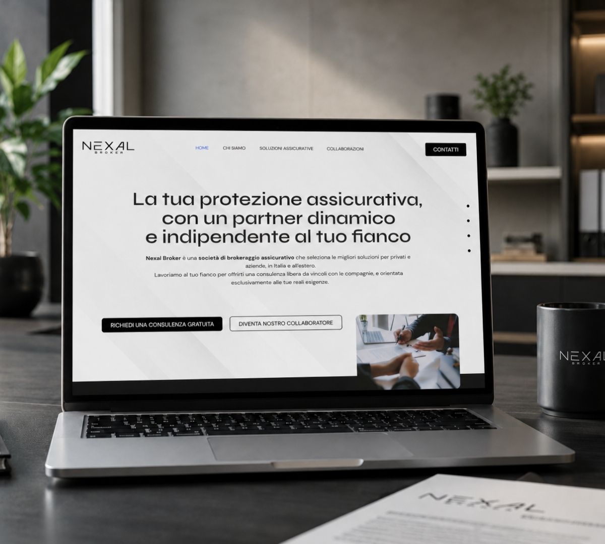 Sito web per la talent agency Vertical Be realizzato da Isola