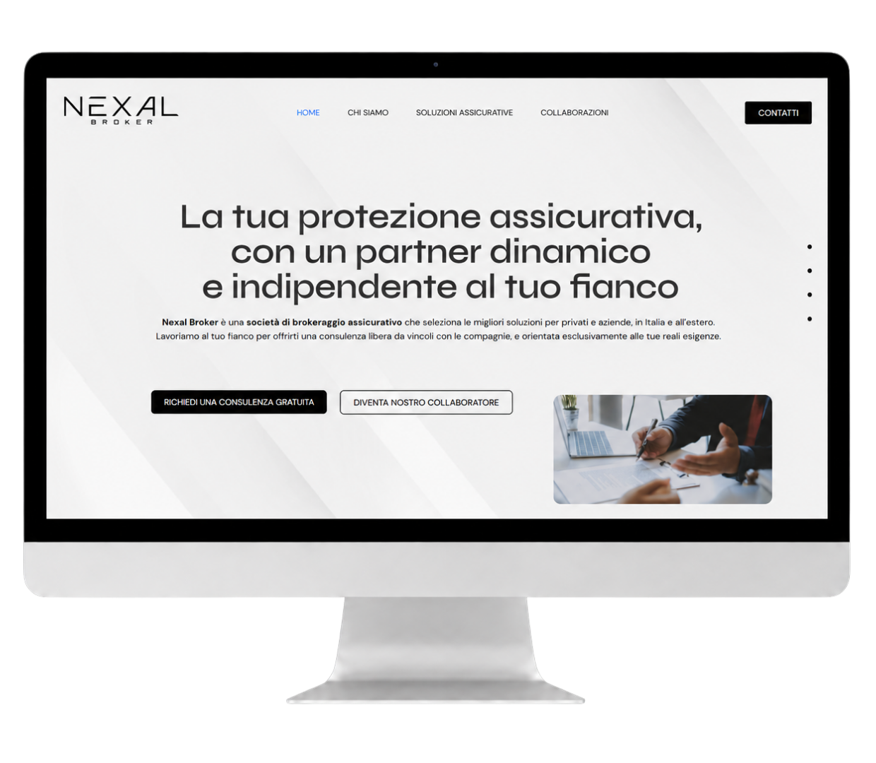 Sviluppo del sito web Nexal Broker | Isola di Comunicazione
